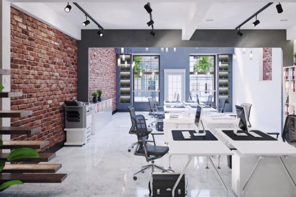 Modern layout showcasing a office upgrade transformation