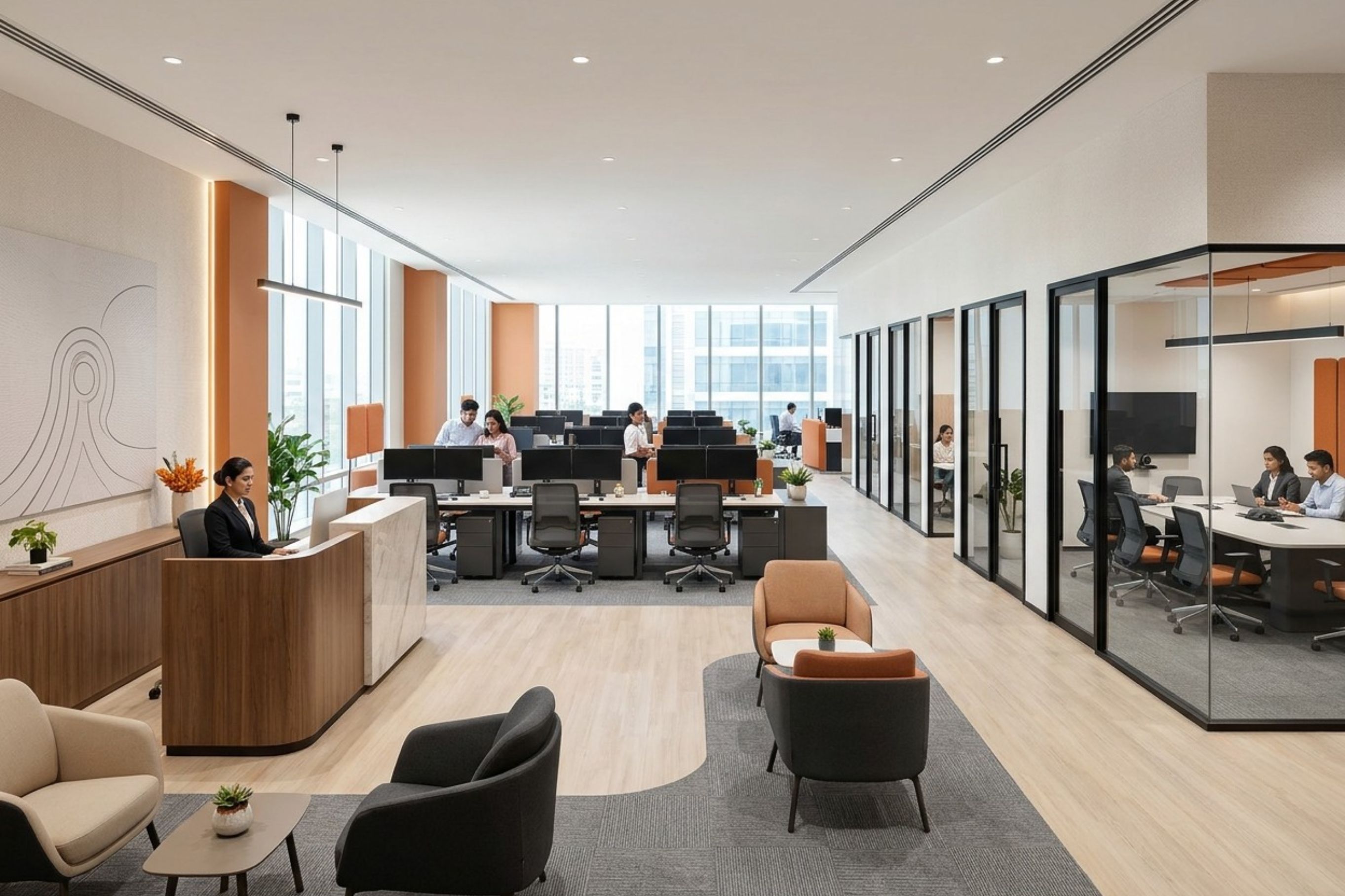 Planning an Office for 50–200 Employees: Space, Layout and Facility Essentials