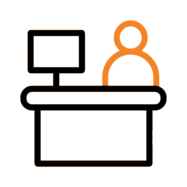 Contemporary workspace aesthetics of a managed office