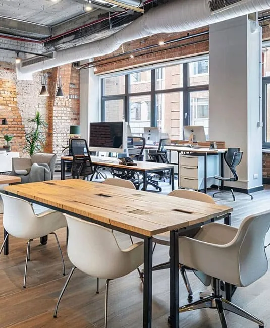 High-end business setting highlighting office upgrade transformation