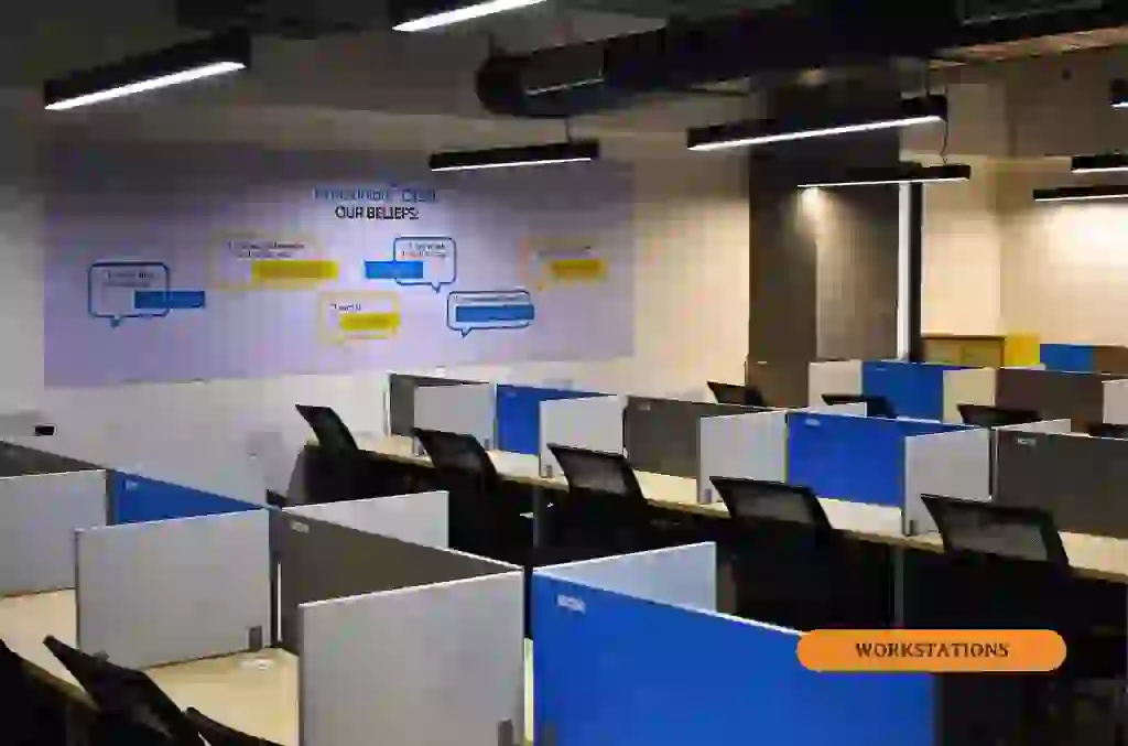 Well-maintained office upkeep and maintenance service space