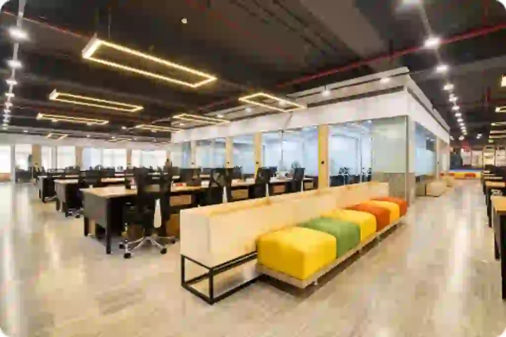 High-end business setting highlighting virtual office address