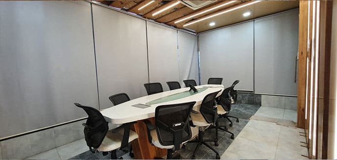 Professionally planned managed office workspace environment developed