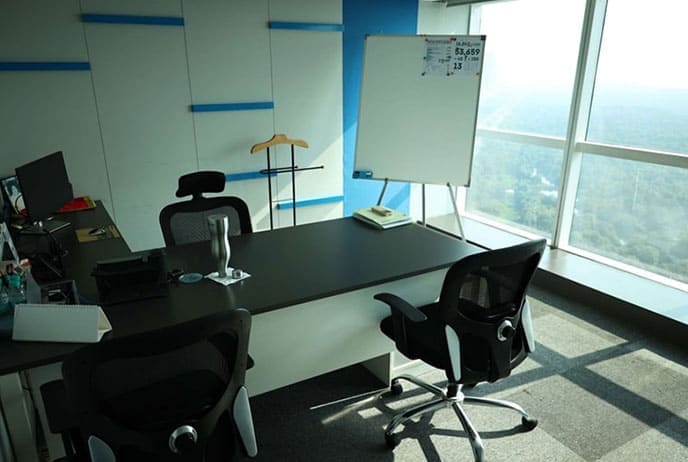 High-end business setting highlighting office upgrade transformation