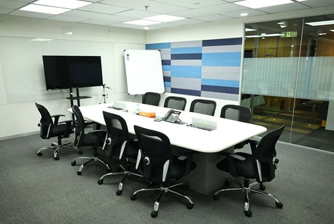 High-end business setting highlighting managed office workspace