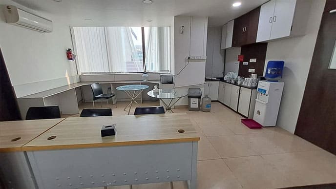 Professionally planned corporate guest house facility environment