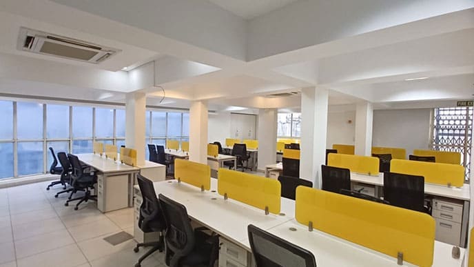 Exterior perspective of SONIP Space's corporate guest