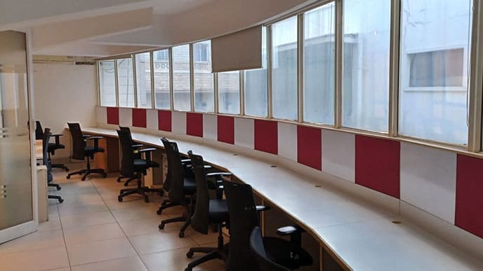 Well-maintained managed office workspace space reflecting SONIP