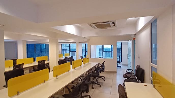 Contemporary workspace aesthetics of a office upgrade