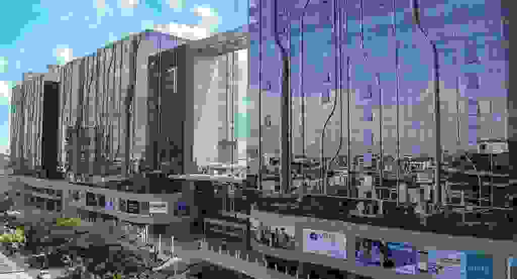 Interior view of a managed office workspace