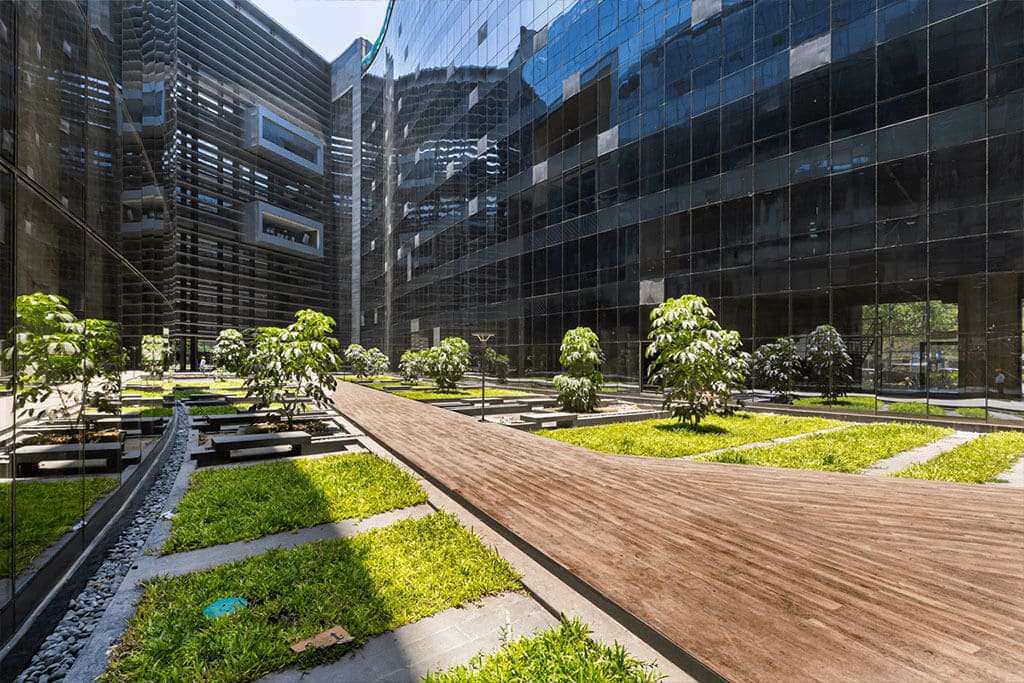 High-end business setting highlighting office upkeep and