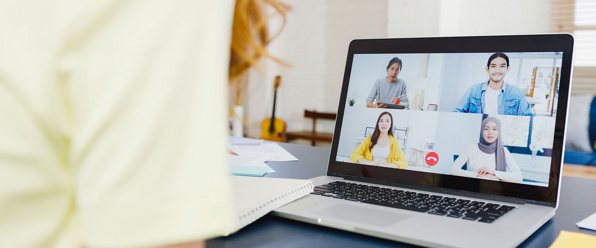 Interior view of a managed office workspace